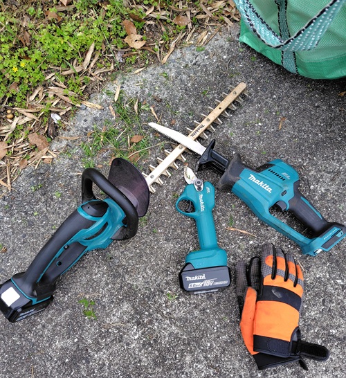makitaちょっとした園芸作業電動工具三銃士